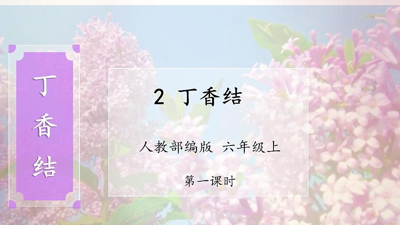 2《丁香结》第一课时课件+教案01