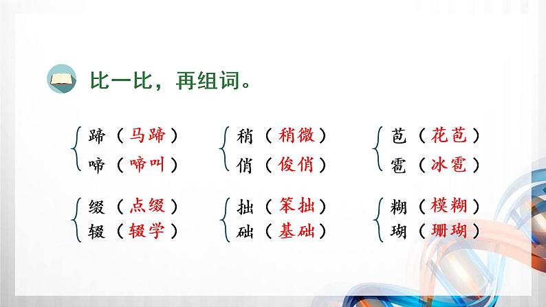 人教版统编教材六年级语文上册（第一单元）复习课件08