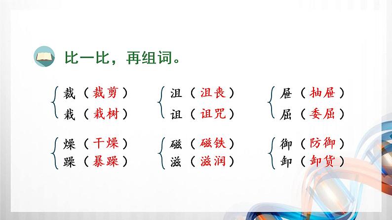 人教版统编教材六年级语文上册（第三单元）复习课件第8页