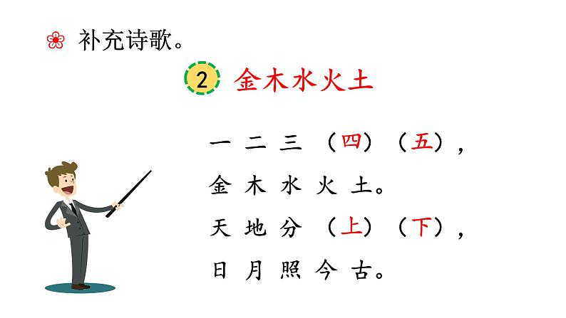 部编版语文一年级上册《金木水火土》　课件06