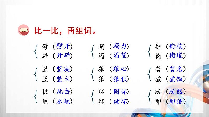 人教版统编教材四年级语文上册（第四单元）复习课件第8页