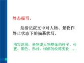 部编版小学语文习作方法专题《动静态描写》课件PPT