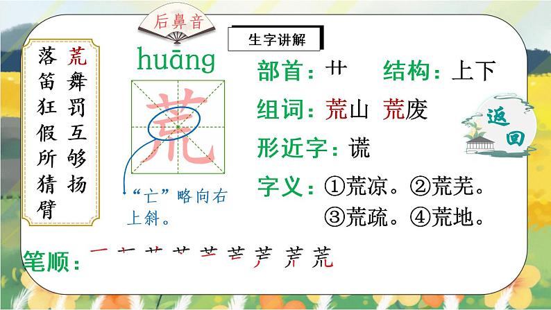 2《花的学校学》课件PPT+生字课件+教案+音视频素材04