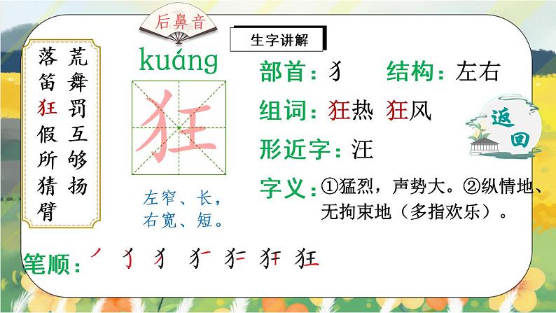 2《花的学校学》课件PPT+生字课件+教案+音视频素材07