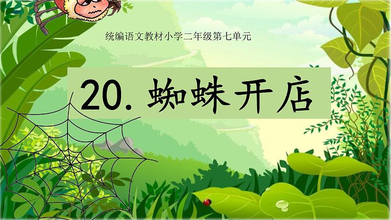 二下语文《20蜘蛛开店》课件PPT01