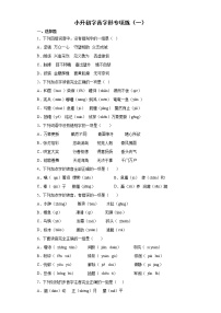 小升初复习 字音字形专项练（一）（试题）-2021-2022学年语文六年级下册（有答案）