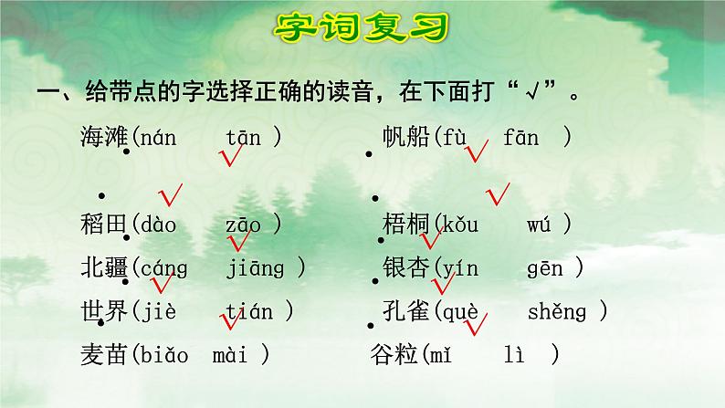 部编版小学语文二年级上册第二单元知识点复习课件第2页