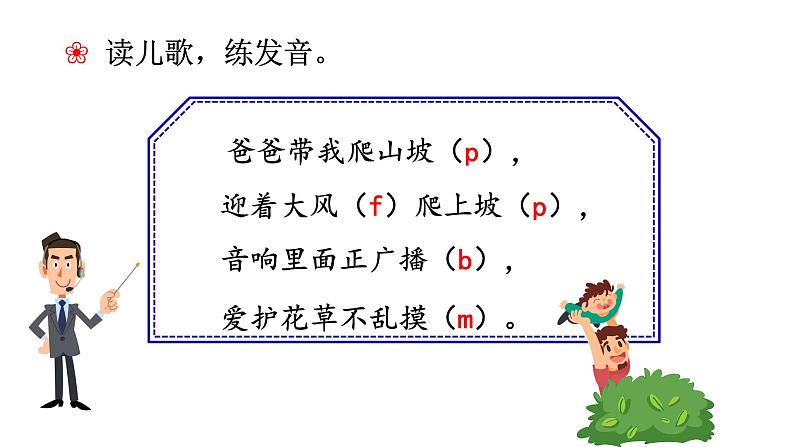 部编版语文一年级上册汉语拼音《b-p-m-f》　课件08