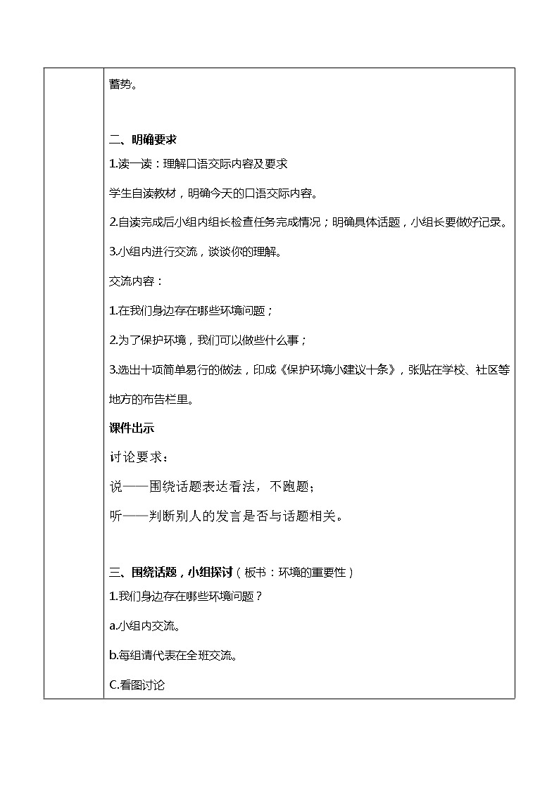 口语交际《我们与环境》课件PPT+教案02