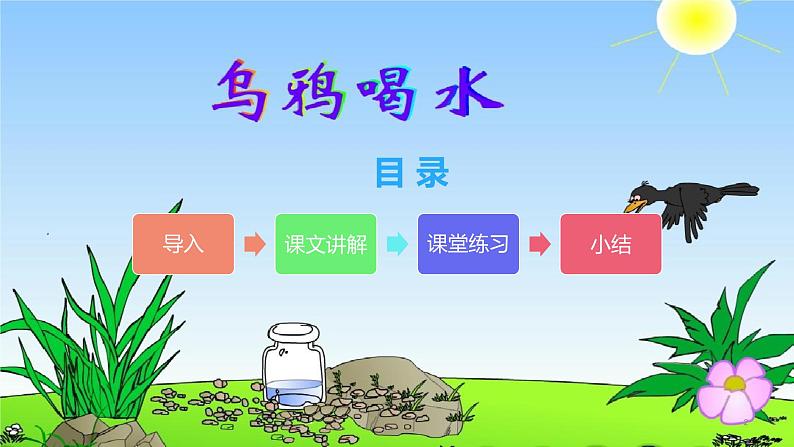 13.乌鸦喝水((共14张PPT)) 课件02