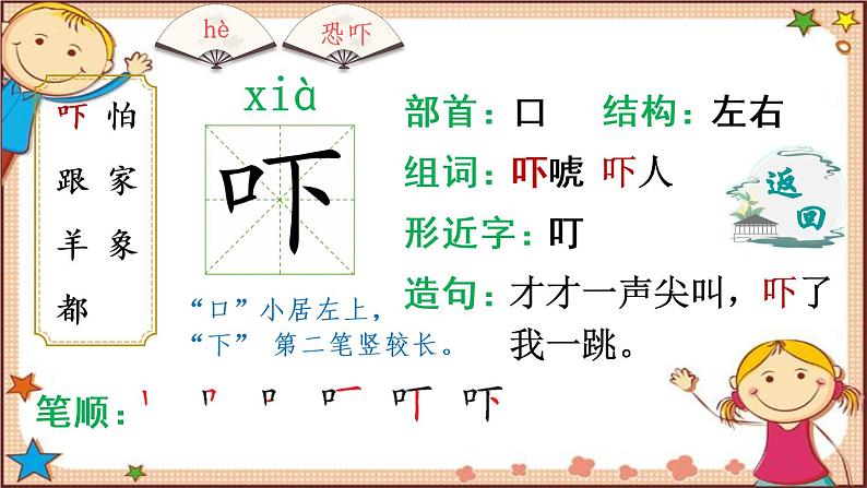 20 咕咚（生字讲解）课件(共10张PPT)第3页