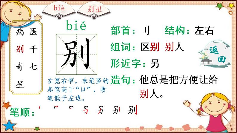 19 棉花姑娘  生字讲解  课件（共10张PPT）第5页