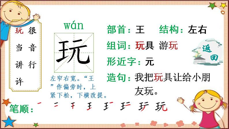 7.怎么都快乐 生字讲解课件(共10张PPT)第3页