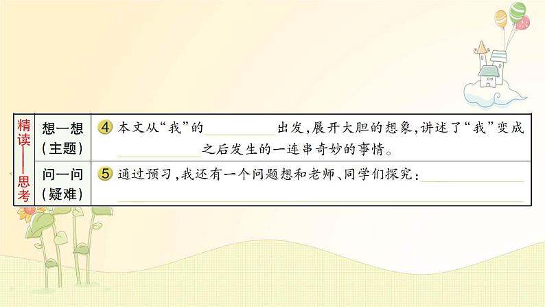 17 我变成了一棵树  导学单 课件（共8张ppt）第3页