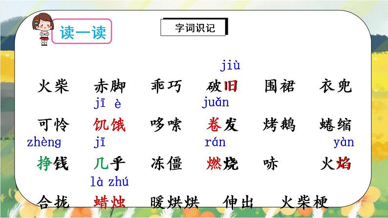 8《卖火柴的小女孩》课件PPT+生字课件+教案+音视频素材06