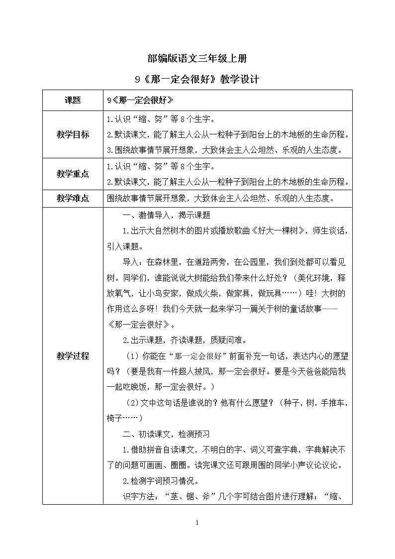 9《那一定会很好》课件PPT+教案+音视频素材01