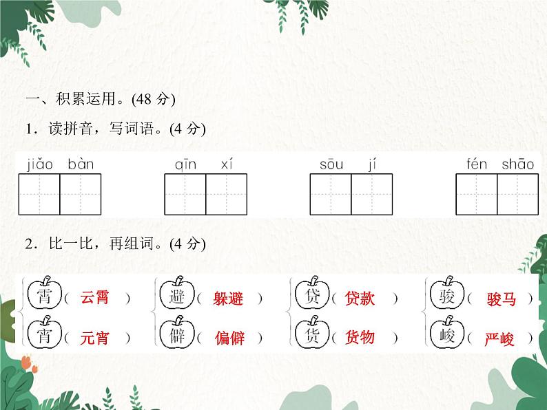 六年级下册期末综合测试卷习题课件(共18张PPT)第2页