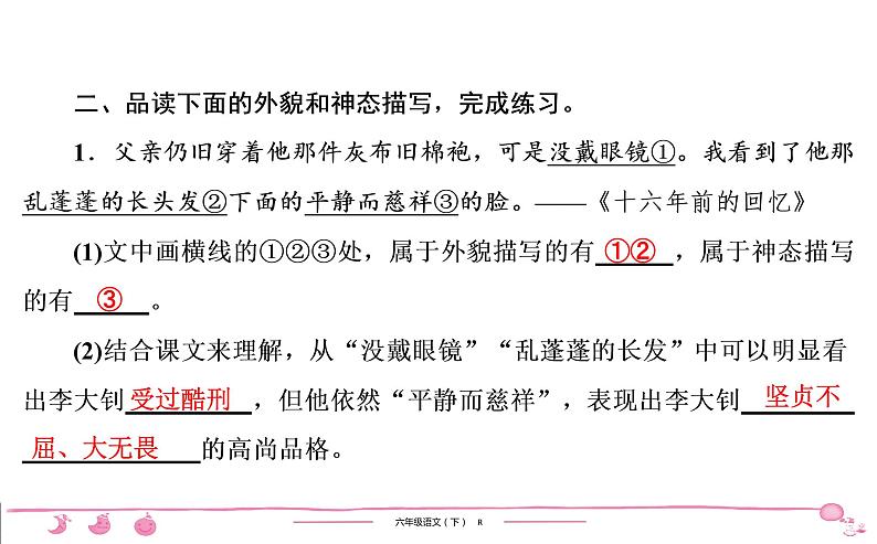 2020-2021学年六年级下册人教版语文习题课件 第4单元 语文园地第4页