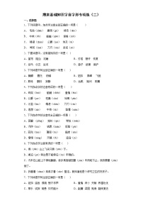 期末基础知识字音字形专项练-2021-2022学年语文五年级下册（含答案）