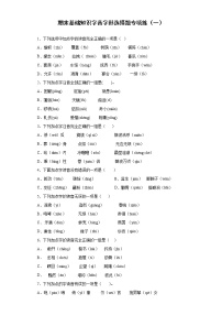 期末基础知识字音字形专项练-2021-2022学年小学语文五年级下册（含答案）