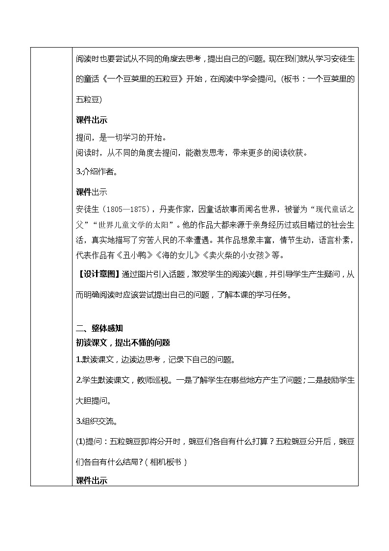 5《一个豆荚里的五粒豆》第一课时课件PPT+教案+练习02