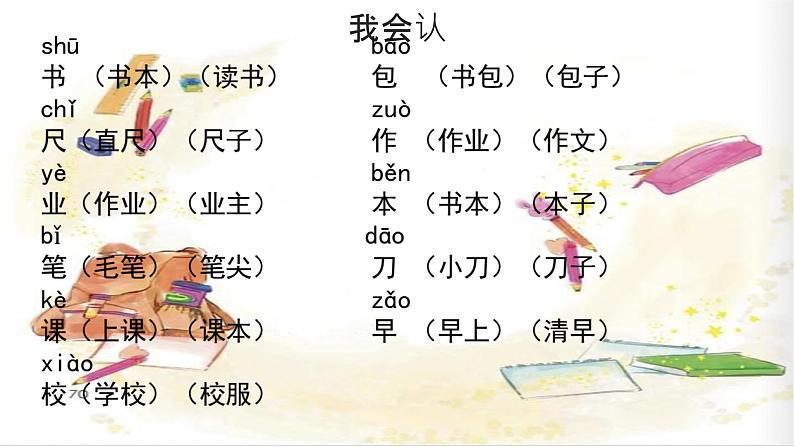 部编版小学语文一年级上册8小书包（课件） 语文一年级上册第5页