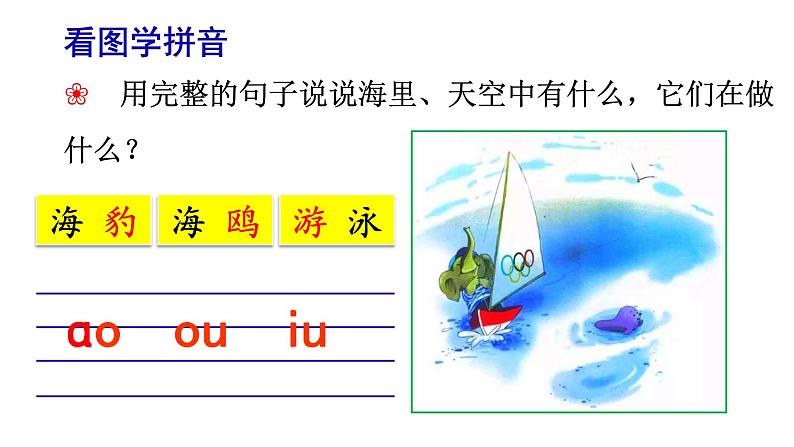 部编版语文一年级上册汉语拼音《ao-ou-iu》　课件02