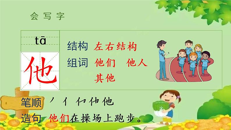 部编版小学语文一年级下册（上课课件）5小公鸡和小鸭子第7页