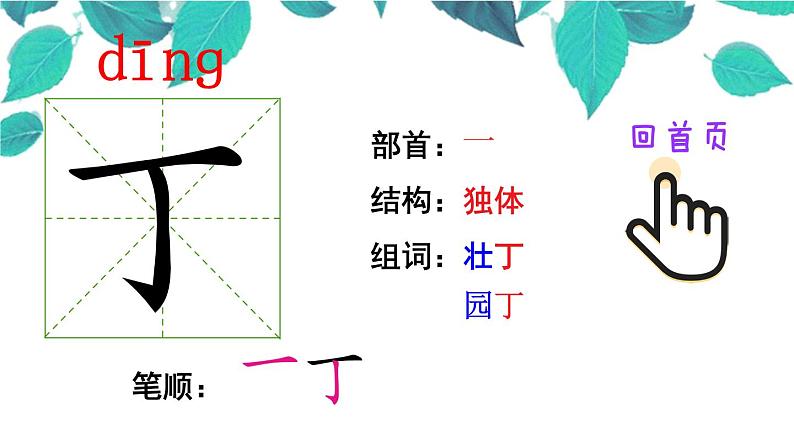 部编版小学语文一年级下册16一分钟（笔顺）课件03