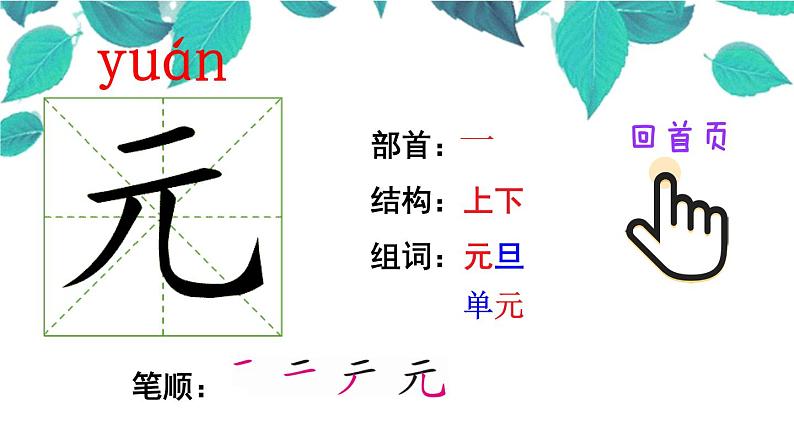 部编版小学语文一年级下册16一分钟（笔顺）课件04