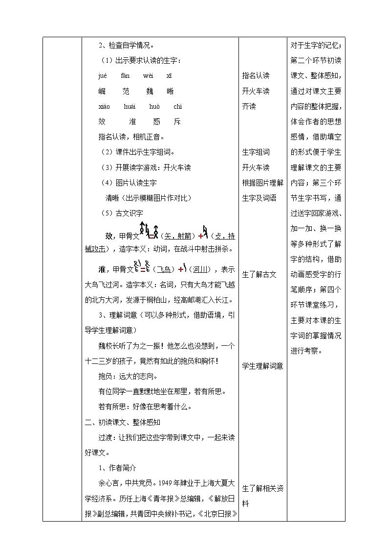 小学语文四年级上册《为中华之崛起而读书》教学设计02