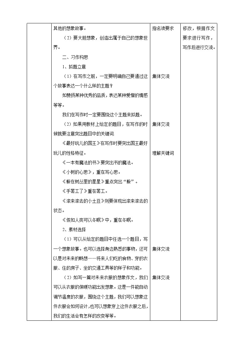 部编版小学语文三下《习作：奇妙的想象》语文教案（共5页）02