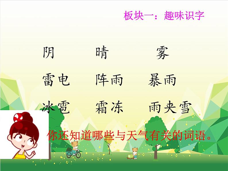 部编版小学语文一年级下册语文园地一 课件03