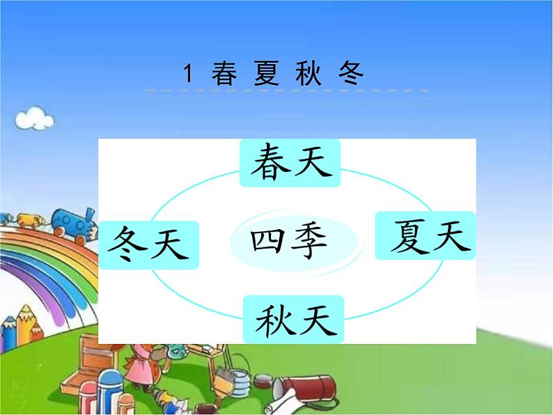 部编版小学语文一年级下册识字1春夏秋冬课件01