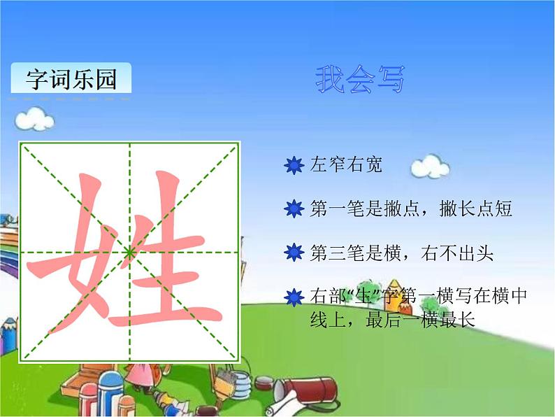 部编版小学语文一年级下册识字2姓氏歌课件06