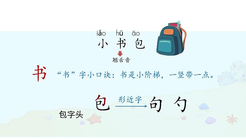 部编版小学语文一年级上册识字8《小书包》 课件第3页