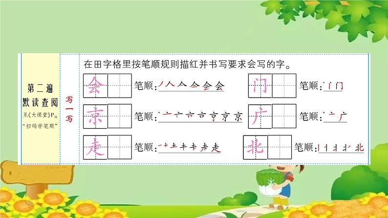 小学语文一年级下册2我多想去看看习题课件第3页