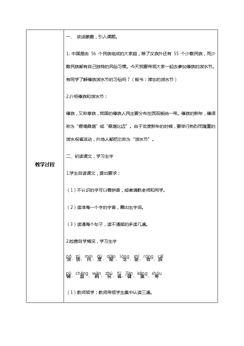 17.《难忘的泼水节》（第一课时）课件+教案+练习02