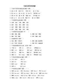 小升初字音字形专项突破练习（含答案解析）