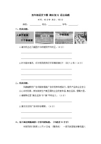 五年级语文下册 期末复习 语言实践【部编版 含答案】