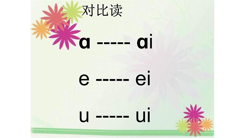 一年级上册语文部编版一年级上册语文部编版03 教学课件_ai ei ui2第3页