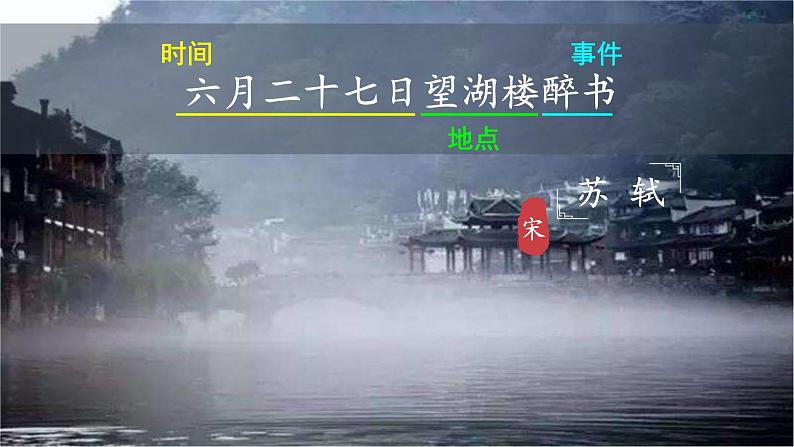 部编版语文六年级上册《六月二十七日望湖楼醉书》　课件03