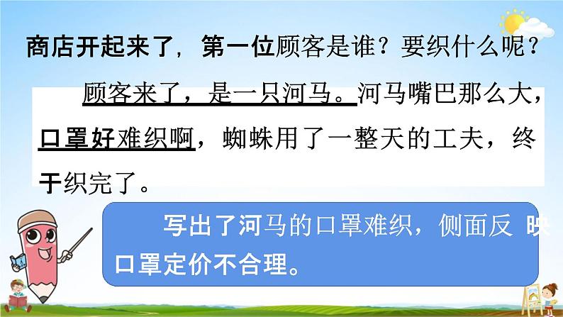 人教统编版二年级语文下册《20 蜘蛛开店 第2课时》教学课件PPT小学公开课第8页