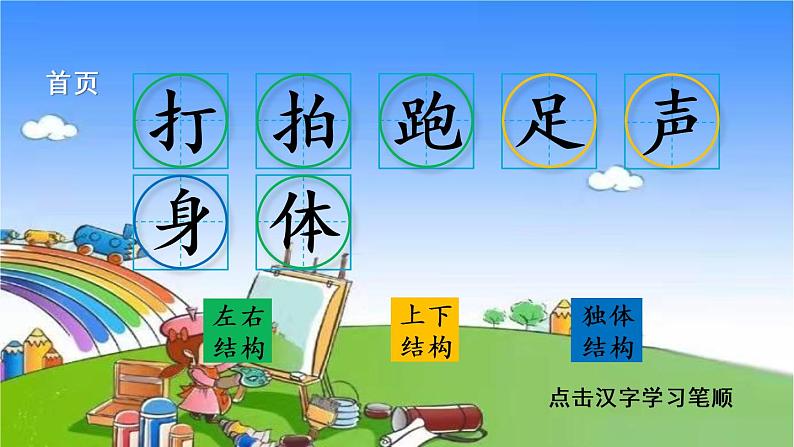 一年级下册语文部编版识字7 操场上 笔顺课件第2页