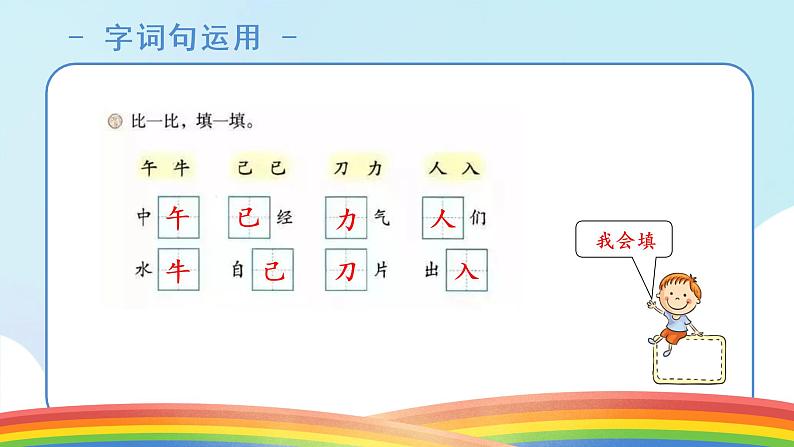 一年级下册语文部编版语文园地七（课件）第7页