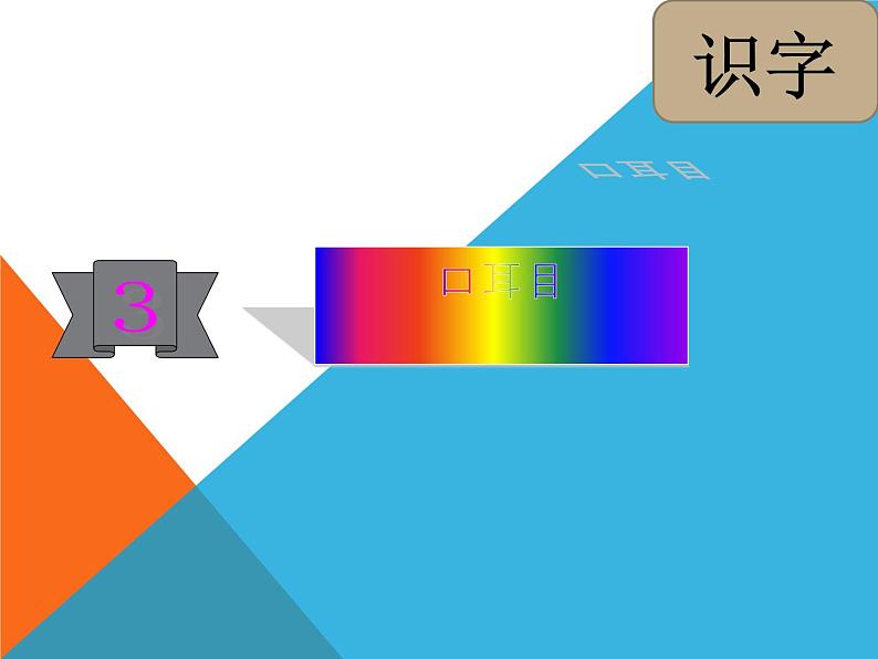 一年级上册语文课件识字13《口耳目》(共19张PPT)(1)第1页