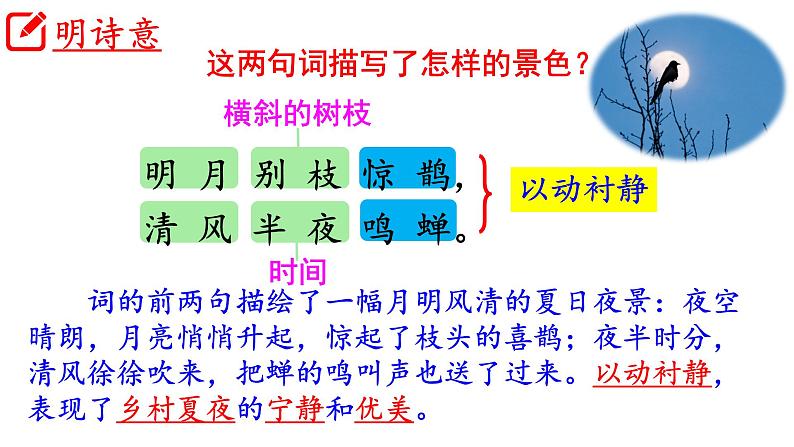 部编版语文六年级上册《西江月 · 夜行黄沙道中》　课件第6页