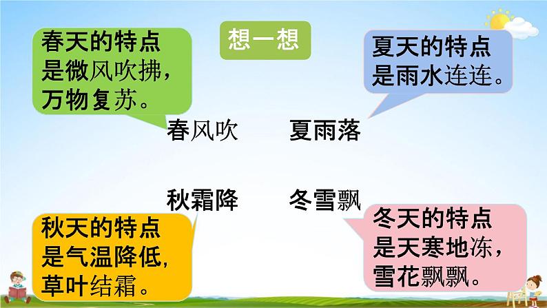 人教统编版一年级语文下册《1 春夏秋冬 第2课时》教学课件PPT小学公开课第7页