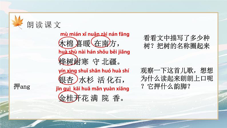 部编版小学二年级上册《树之歌》第一课时教案+课件07