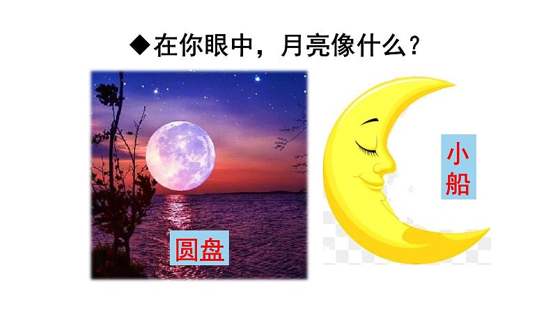 人教部编版一年级语文上册第4单元课文2小小的船课件第2页